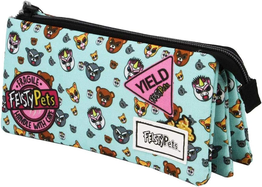 karactermania Feisty Pets Glenda Glitterpoop-Triple HS Pencil Case, Multicolour