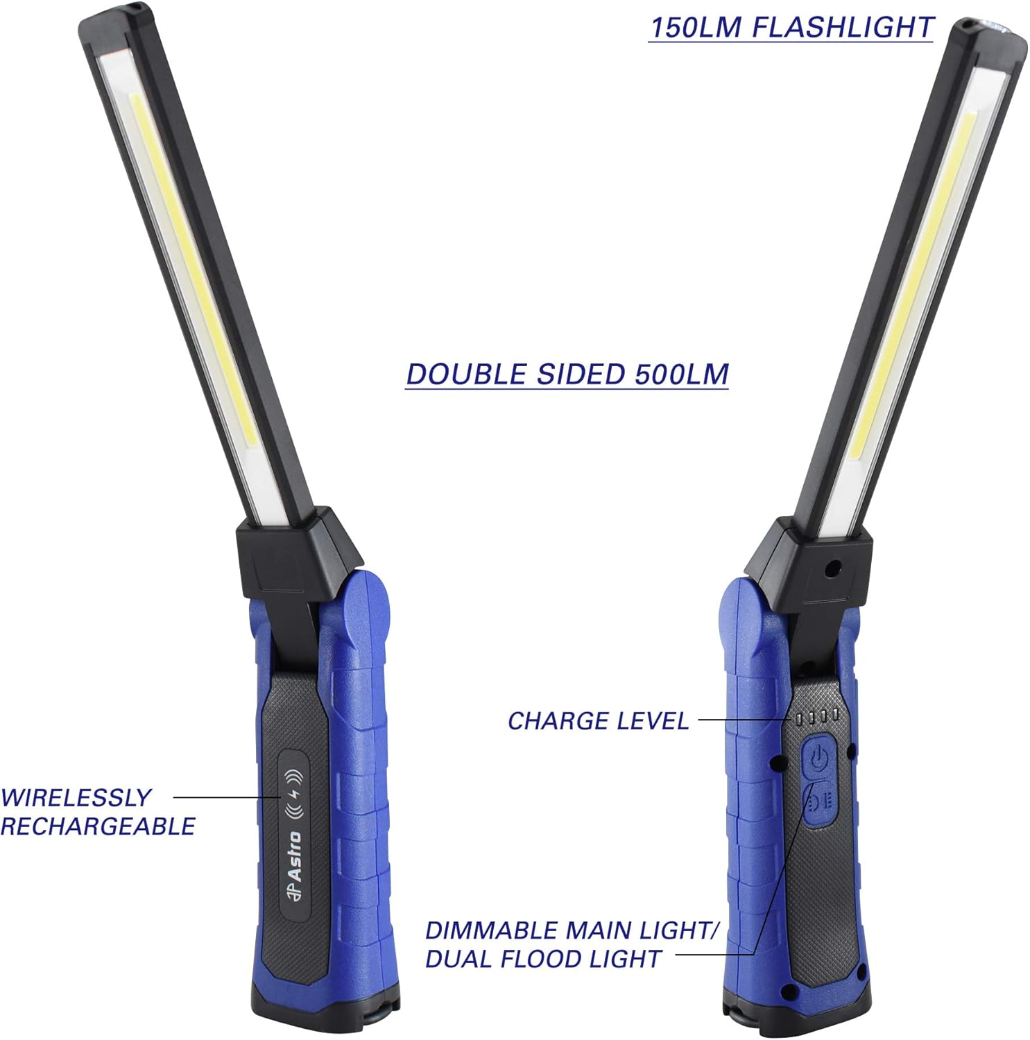 Astro Tools 52SL 500x2 Lumen Wirelessly Rechargeable Folding Double-Sided LED Slim Light - - 