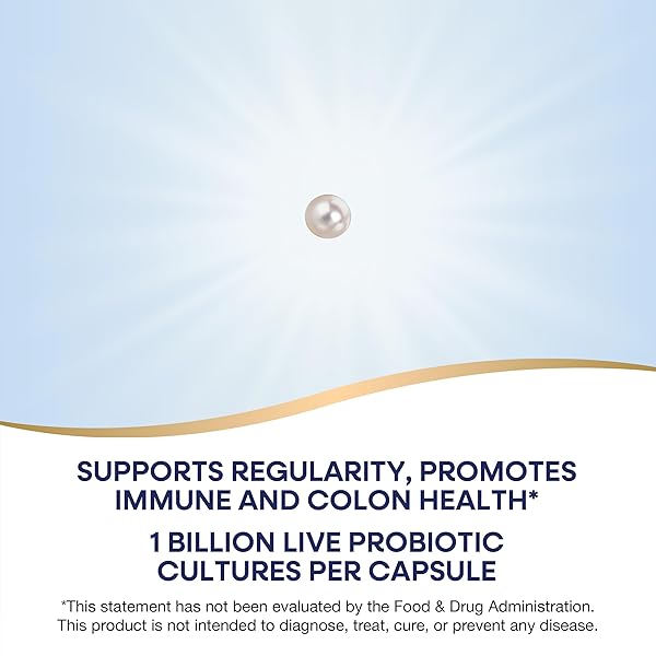 NATURE’S WAY PEARLS ADULT 50+ PROBIOTIC, PROBIOTICS FOR DIGESTIVE HEALTH* SUPPORTS REGULARITY, IMMUNE & COLON HEALTH*, 1 BILLION CULTURES, NO REFRIGERATION NEEDED, 30 SOFTGELS