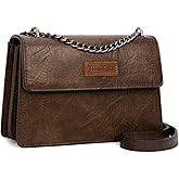 Wrangler Crossbody Purse for Women Shoulder Bag Vintage Wallets with Chain Strap