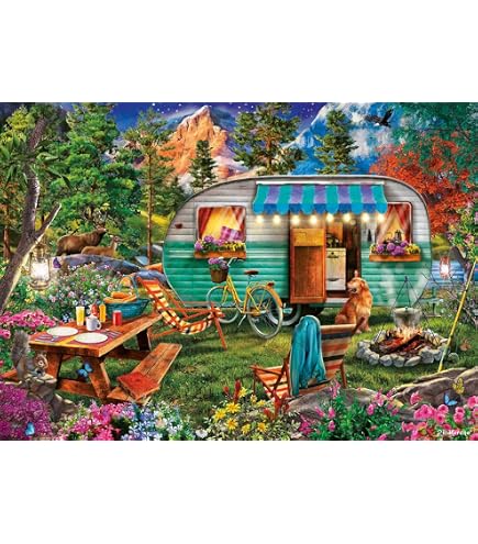 Schmidt Spiele 59795 Puzzle Fiori E Piume 1000 Pezzi - Qualità Premium 69,3x49,3 Cm