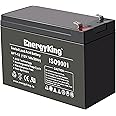 EnergyKing Standard Security Alarm Battery 12V 7Ah AGM Rechargeable ISO9001, 2-Year Warranty