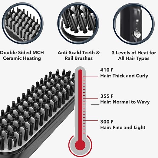 arkam premium beard straightener for men