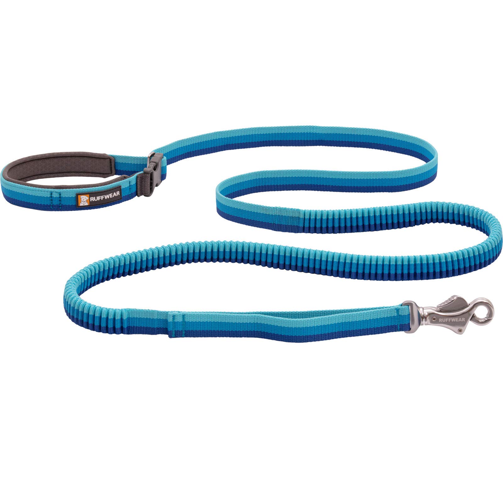 RUFFWEAR Roamer Leash, Stretch Extendable Dog Lead, Hand Held or Waist Worn, Blue Atoll, 5.5-7ft