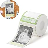 NIIMBOT Photo Label only for B21 Pro Label Printer, 2x3in (50x80mm) Photo Paper, Waterproof Sticker Card for Scrapbook DIY (Impression Garden)