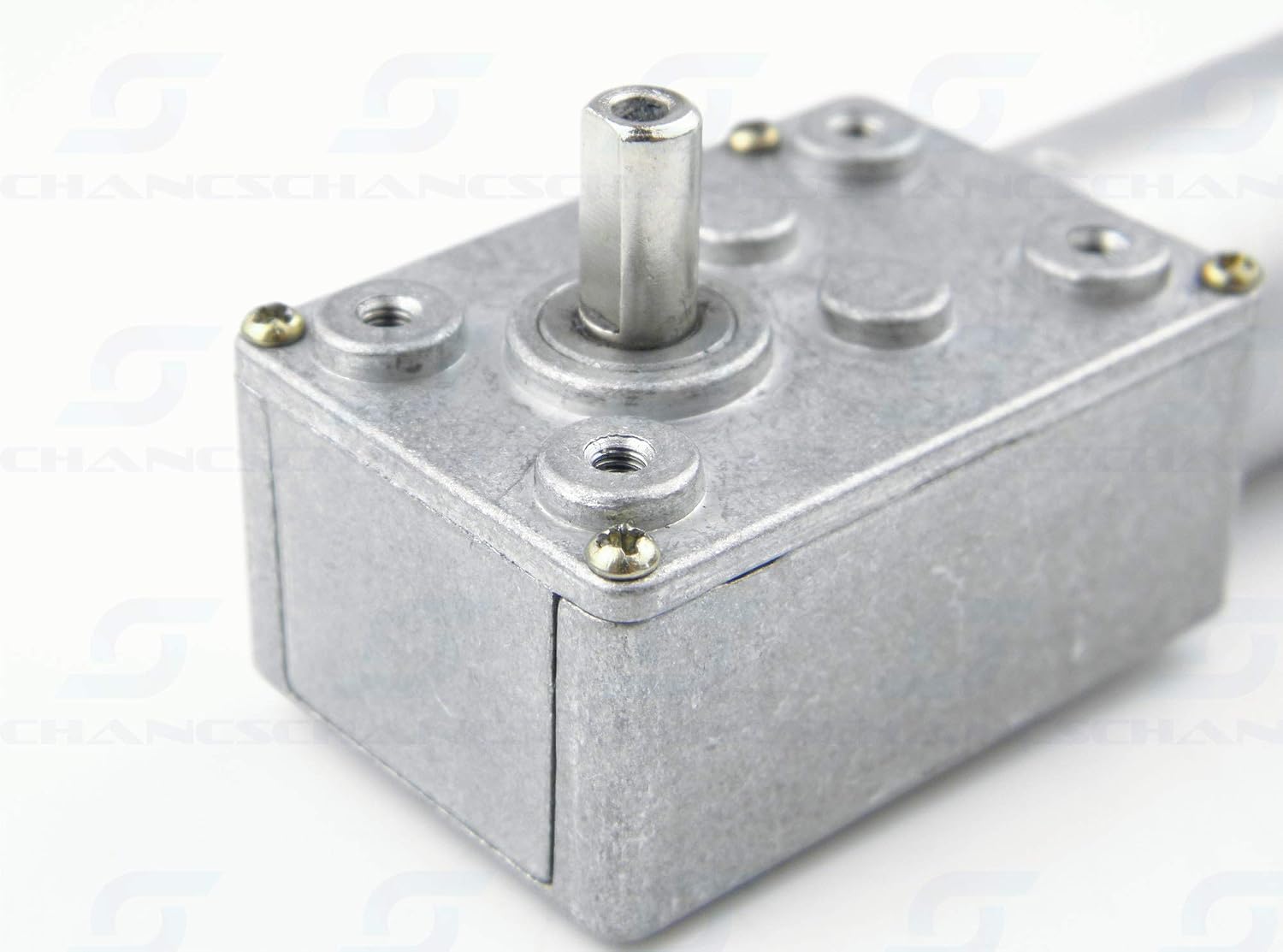 CHANCS DC Worm Gear Motor 370WG 12V DC 0.6RPM Inversion Reducer for Automation Equipment - Image 3