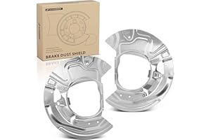 A-Premium Front Driver and Passenger Side Brake Dust Shield Compatible with Select BMW Models - X5 2007-2018, X6 2008-2019, 2