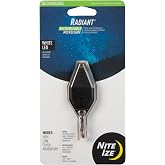 Nite Ize Radiant Rechargeable Microlight - Rechargeable Keychain Flashlight with LED Light - Microlight for Travel, Camping, Car Key Keychain &amp; House Key Keychain - 12 Lumen Light