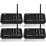 Wuloo Intercoms Wireless for Home 5280 Feet Range 10 Channel 3 Code, Wireless Intercom System for Home House Business Office,