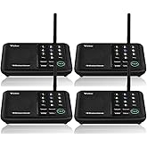 Wuloo Intercoms Wireless for Home 5280 Feet Range 10 Channel 3 Code, Wireless Intercom System for Home House Business Office,