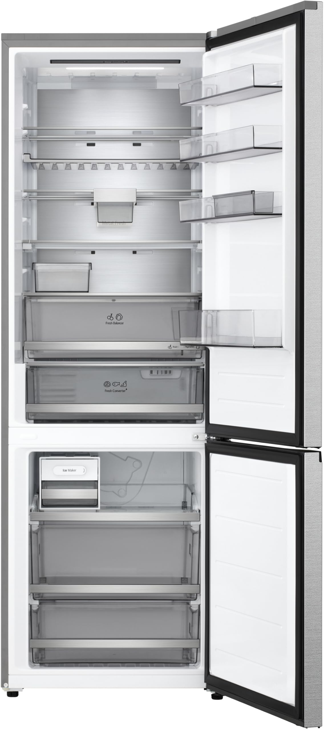 LG GBBW726AMB Fit&Max Kühl-/Gefrierkombination (466 L, Energieklasse A) vollintegrierbar oder freistehend mit maximaler Kapazität, FRESHConverter+, DoorCooling+ und Total No Frost, Silber 8