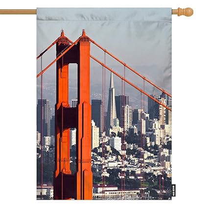 Amazon Com Hgod Designs City House Flag San Francisco Downtown