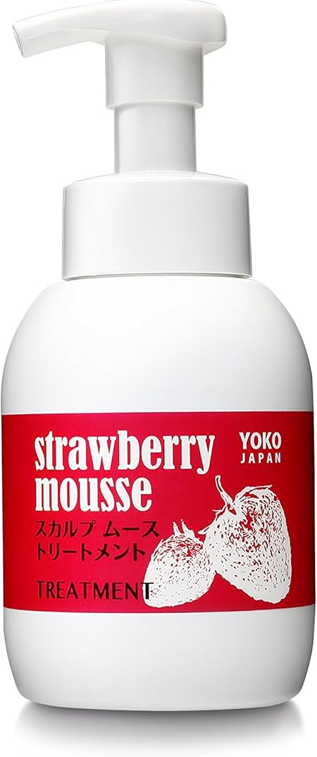 Amazon ストロベリー トリートメント 日本製 髪 清潔 スカルプケア 頭皮ケア ニオイ フケ かゆみ 抜け毛 薄毛 化粧品 ファミリー コスメ ストロベリー泡トリートメント 350mlストロベリームーストリートメント350ml Yoko Japan ヘアトリートメント 通販
