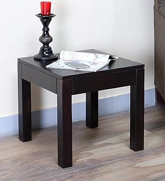 Brookwood Sheesham Wood Bedside End Table for Bedroom | Warm Chestnut