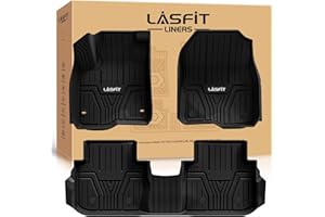 LASFIT Floor Mats for Honda CR-V 2026 20252024 2023 (Gasoline & Hybrid & e:FCEV) All Weather Protection TPE Car Liners, 1st & 2nd Row Black