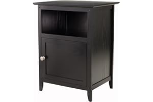 Winsome Henry Accent Table, 19 inches, Black