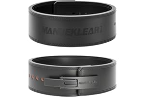 MANUEKLEAR 10mm Thick & 4inch Wide Weight Lifting Belt Lever, Lever Belt Weightlifting for Men and Women, Powerlifting Gym Be