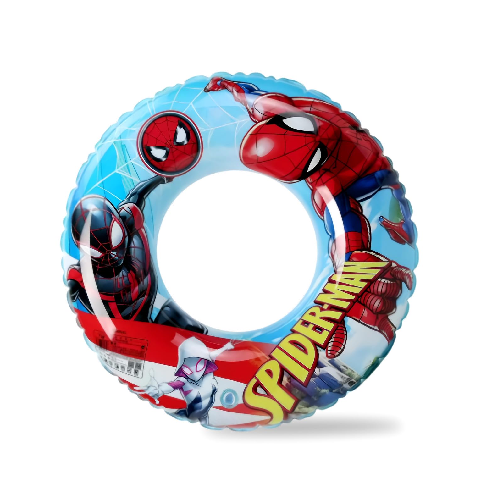 Spider Rubber Rings for Kids, Superhero Swimming Ring 3-10 Years,PVC Cartoon Inflatable Pool Rings, Spiderhero Pool Floating Ring Toy for Boys Girls Summer Beach Pool Party Water Sports
