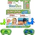 WaterDam A-Series Swimming Ear Plugs Ultra Comfy Great Waterproof Earplugs (Mixed Sizes, Size 2A+3A: Medium-Large Ear Women&Teens & Small-Medium Ear Men (Green Blue))
