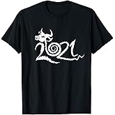 Year Of The Ox 2021 Chinese Zodiac Artistic Astrology Gifts T-Shirt