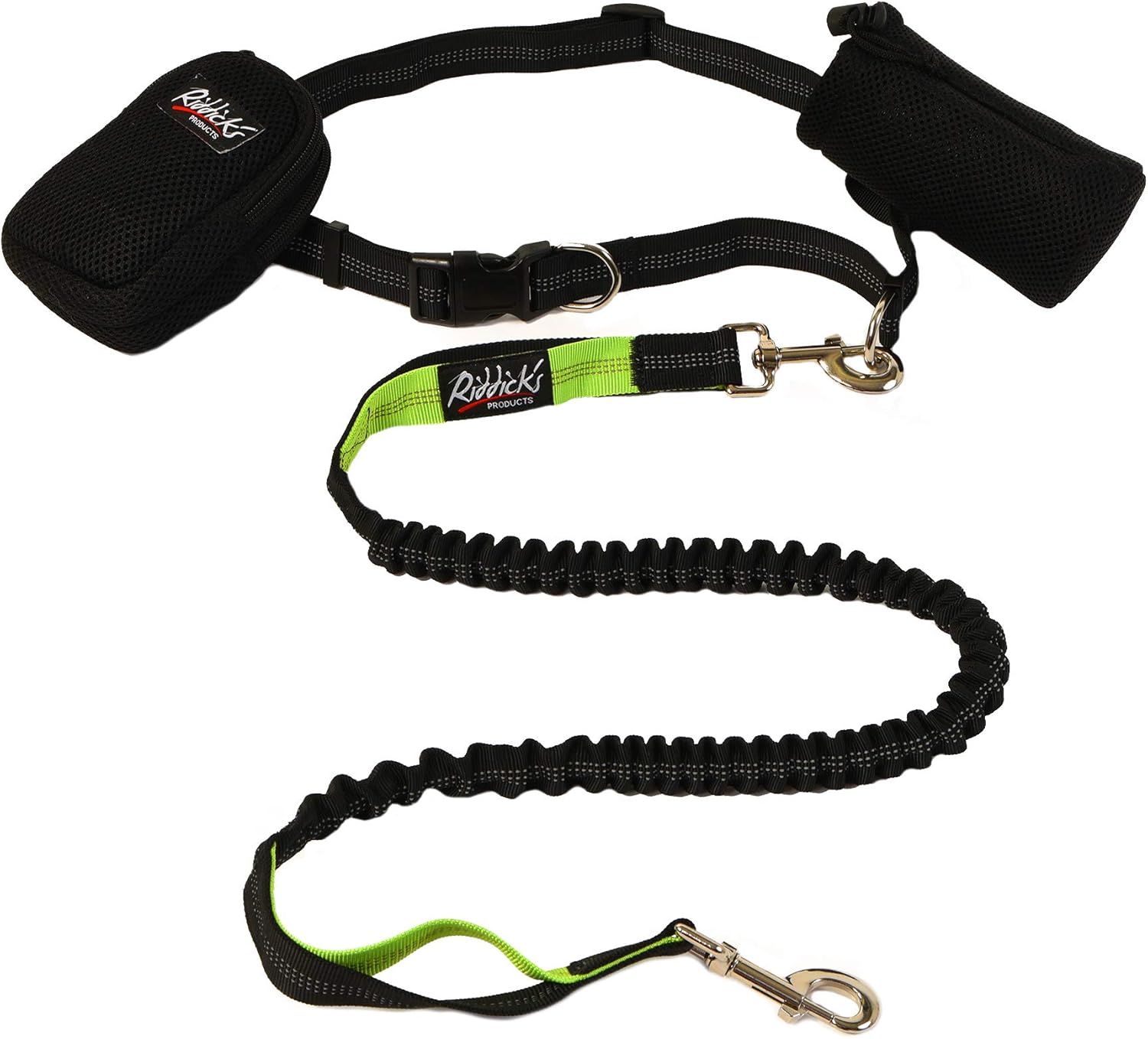 Riddick's Hands Free One & Two Dog Leashes for Running, Walking, Hiking