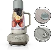 Ninja BlendBOSS Personal Blender, 26oz Tumbler, 1200PW, Stone Mint, DB351ST | 1200-peak-watt BlendBOSS crushes ice to snow. 26-oz leakproof tumbler, chug spout &amp; detachable straw. Dishwasher safe.