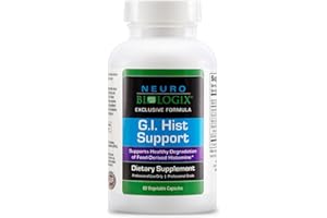 NEURO BIOLOGIX GI Hist Support - Histamine Blocker with Vitamin C, Quercetin, Bromelain & More – Immune Support Supplement to Help Promote Histamine Breakdown & Digestive Comfort - Helps Ease Meal-Related Discomfort