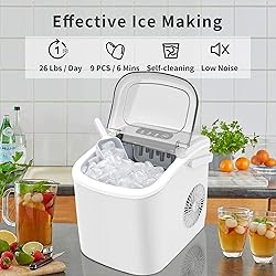COWSAR Ice Maker Countertop, Portable Ice Machine