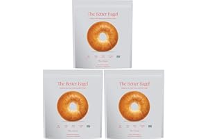 BetterBrand The Classic Better Bagel, Low Carb (5 grams net carbs), High Protein (26 grams), No Sugar Added, Keto Friendly, Plant Based, Non GMO, 4 Count (Pack of 3)