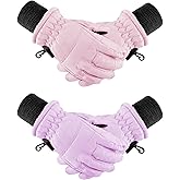 Boao Kids Winter Ski Gloves Waterproof Warm Snow Mittens Full Finger Gloves for Toddlers Infants