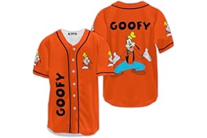 XXME Casual Funny Character Baseball Jersey, Baseball Jersey for Cartoon Movie Lover