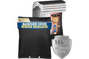 Actgan Backflow Preventer Insulation Cover (5F), 16"X20", 5 Layers, Black