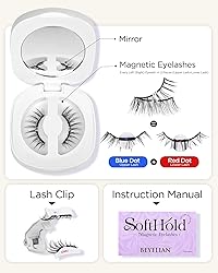 BEYELIAN Soft Magnetic Eyelashes, Reusable Magnetic