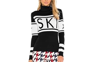 Yousify Women Turtleneck Sweater Cute Striped Color Block Sleeve Tops Casual Ski Sweaters Tight Knit 2023 Outfits Shirts