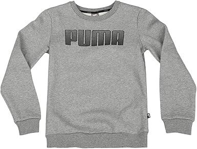 felpa puma bambino grigio