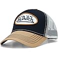 Von Dutch Unisex Trucker Hat - Curved Bill Mesh Back Retro Classic Adjustable Snapback Baseball Cap for Men and Women