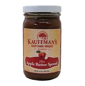 Kauffman's Homemade Plain Apple Butter, No Sugar Added, 8.5 Oz. Jar