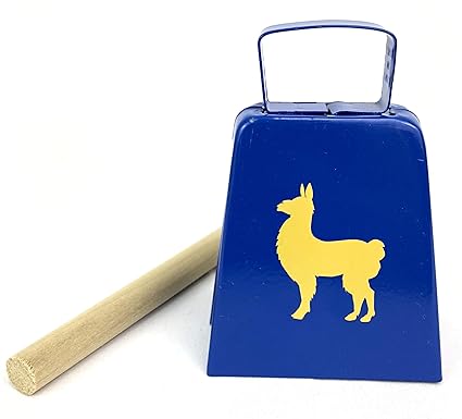 Amazon Com Llama Bell With Emote Hitting Stick Musical Instruments - 