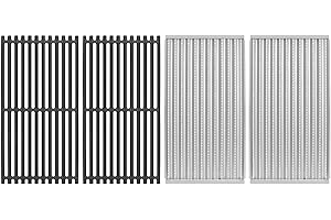 TAILGRILLER Cast Iron Grill Grates and Emitter Plates for Charbroil TRU-Infrared 463644220 463632320 463642316 463675016 463644220 463245518 463675016P1 463642316 463644220 G362-2100-W1, G369-0030-W2