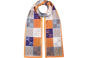 EXTREE Satin Scarf Mulberry Silk Printed Head Wrap Hair Band 7"" x 59""