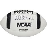 WILSON NCAA Classic Football - Official Size, White