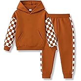 Voxikodex Size 4-8 Years Toddler Boys Clothes Hoodie Sweatshirt & Pants 2 Piece Set Boys Fashion Fall Winter Outfits Set