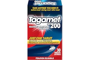 Tagamet HB 200 mg Cimetidine Acid Reducer and Heartburn Relief, Relieves and Prevents Indigestion, 30 Count