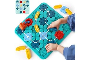 WDEBAY Educational Stem Toys Road Builder Puzzle Racer Kids Car Track Set|3 4 5 6 7 Year Old Boy Birthday Gift Ideas|Board Games for 8 Year Olds