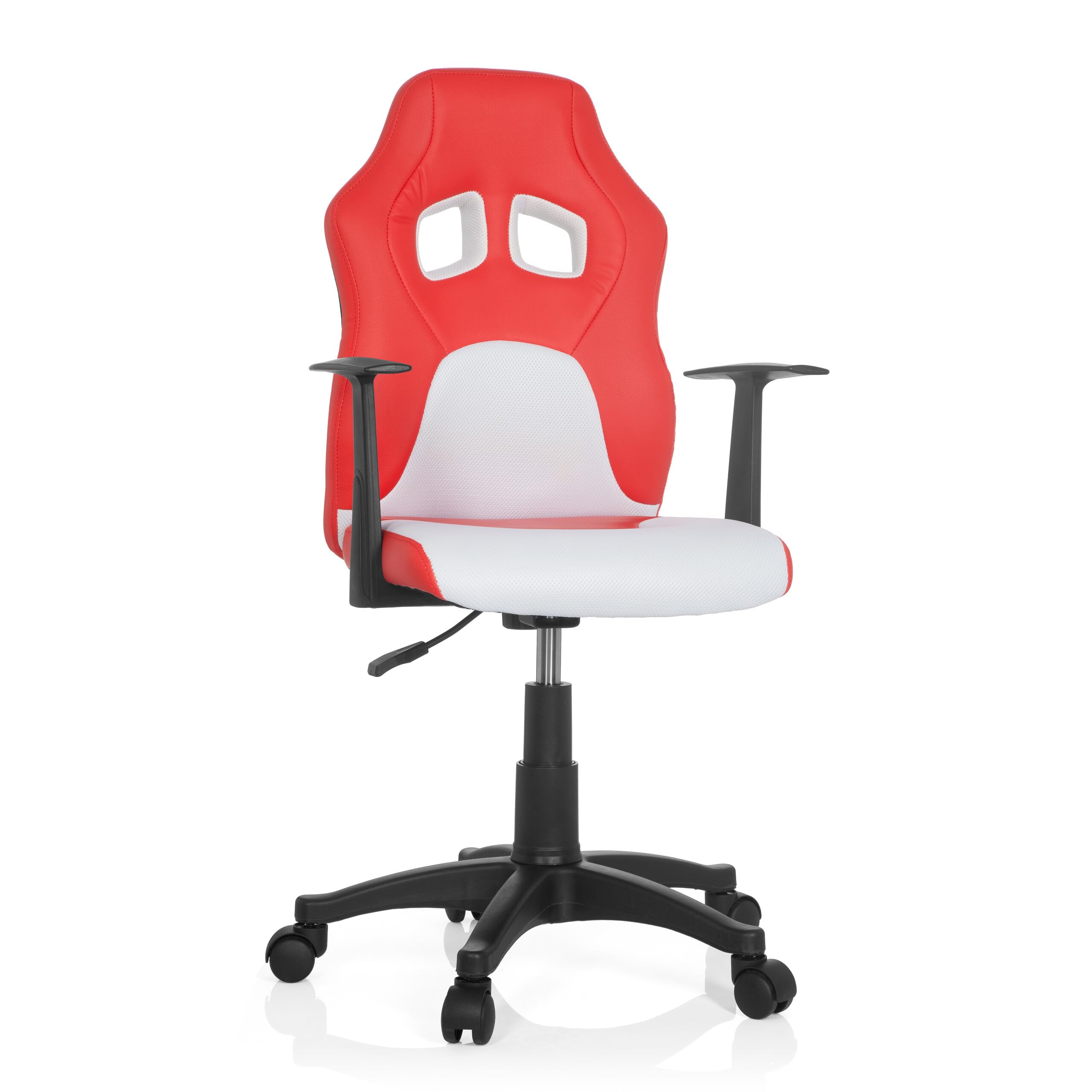 hjh OFFICE TEEN GAME AL Kids Chair with Armrests - Red/White