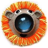 Saycker Huggers,Animal Shutter Hugger, Camera Lens Stand, Cute Animal Lens Accessory Teaser Toy,Photography Props, Camera Buddies Posing Prop for Portable Video Devices(Orange)