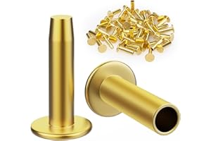 SUPERDI Cutlers Cutlery Rivets 5/16" x 1/2" Knife Making Handle Pins Brass (25)