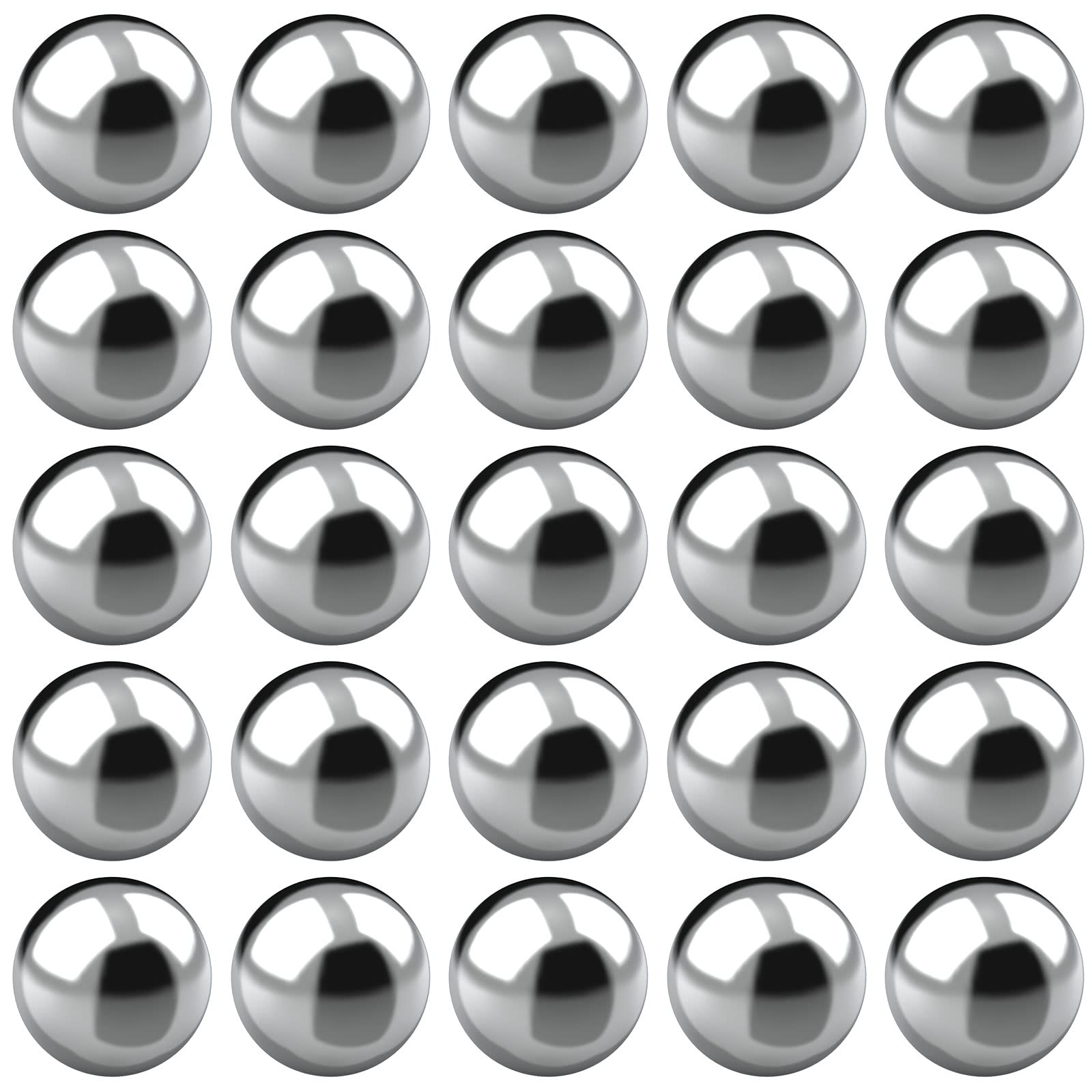 Photo 1 of (25PC) 1/4 Inch Precision Stainless Steel Ball Bearing, Chrome Steel Bearing Ball G25,Replacement for Heavy Duty Industrial Bearing,Bicycles,Motorcycles,Automobiles Etc(AISI 52100 Chromium Steel
