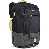 Solo New York Travel Backpack for Women & Men - Lightweight Carry On Bag, Separate Shoe Compartment, Padded Straps, Fits 17.3" Computer - Everyday Max, Navy