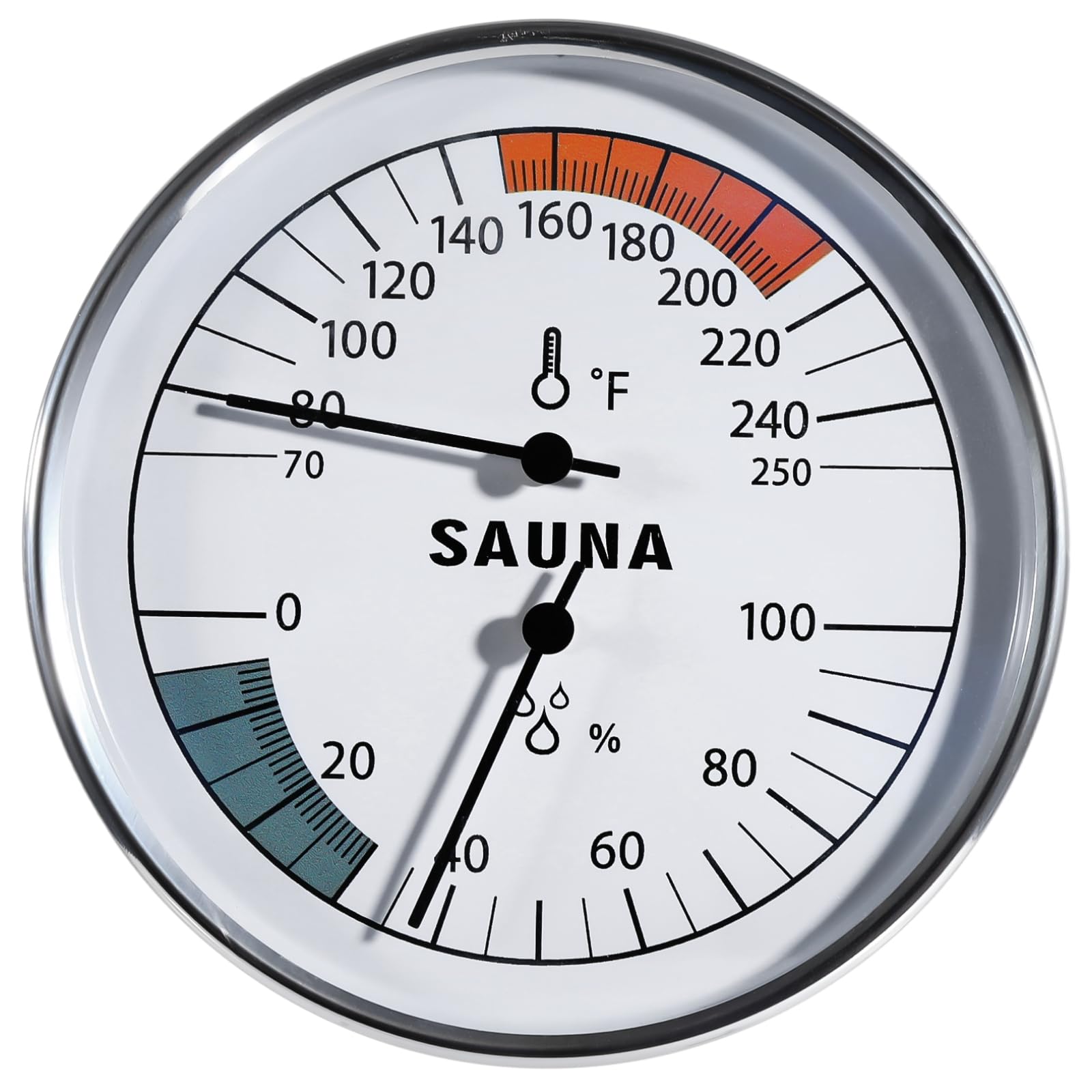Photo 1 of COSYOO Sauna Thermometer Hygrometer, 2 in 1 Fahrenheit Thermometer Hygrometer for Sauna Room, Indoor Humidity Temperature Monitor Gauge Sauna Accessories